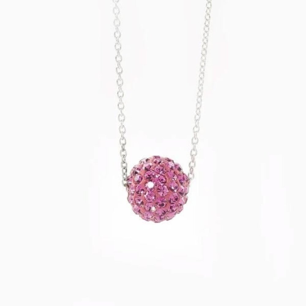 Touchstone Crystal by Swarovski Birthstone Necklace | October | NIB | Rose
